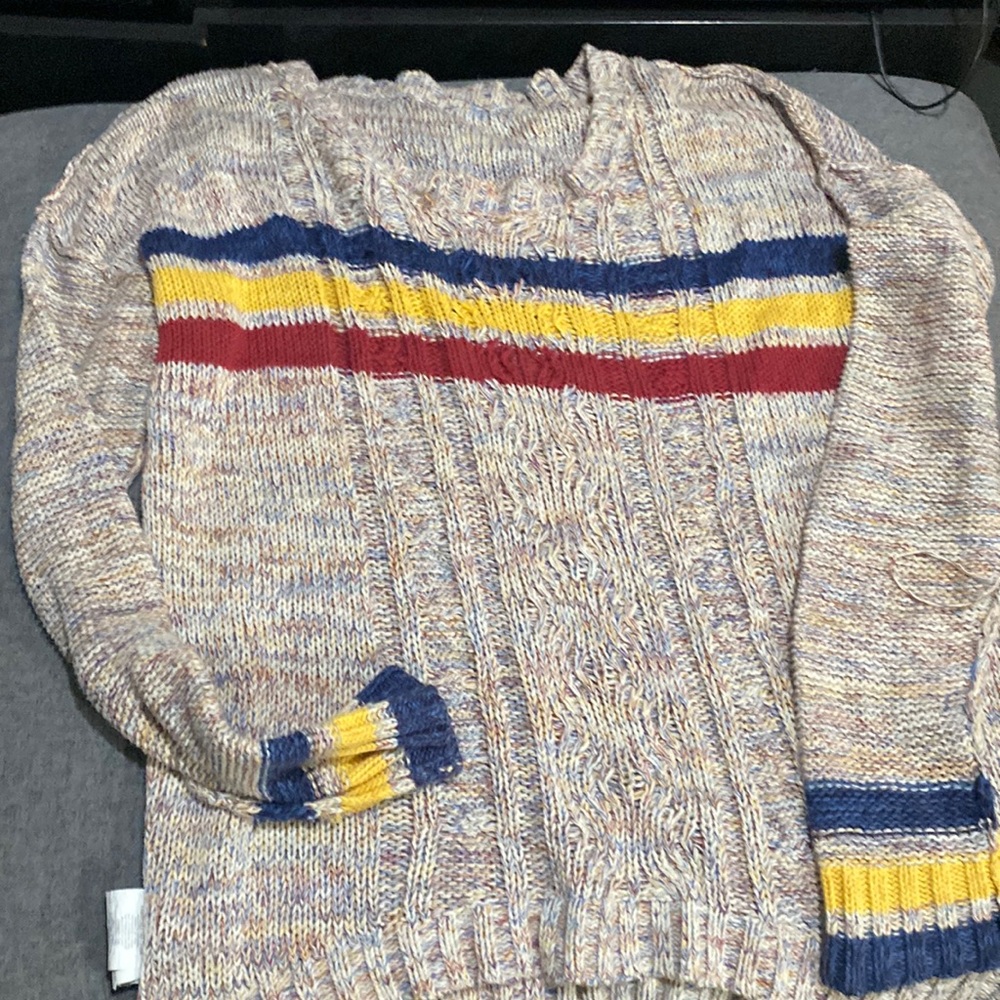 Roxy grey striped sweater